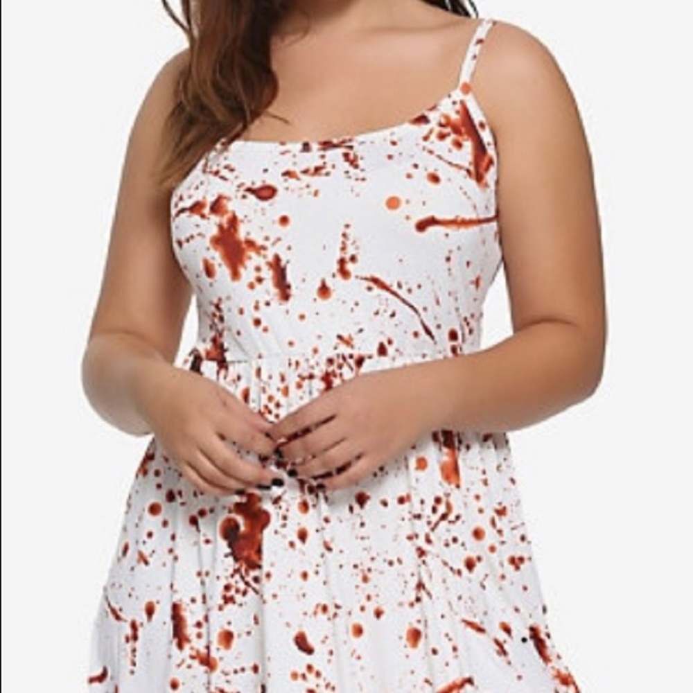 2XL blood splatter dress NWT